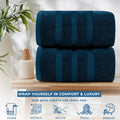 Bath Sheets Set of 2 โ 550 GSM Ultra Super Soft & Highly Absorbent Sheets โ 100% Cotton Jumbo Large Bath Towels for Bathroom, Home, Hotel, Spa, Beach, Pool, Gym โ 35โX70โ in Blue Opal