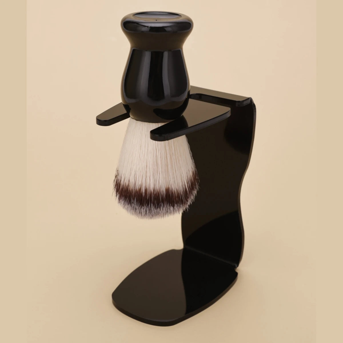 Men'S Shaving Set Gift Shaving Brush Badger Wooden Handle Acrylic Stand Stainless Steel Bowl Shaving Foam Bowl