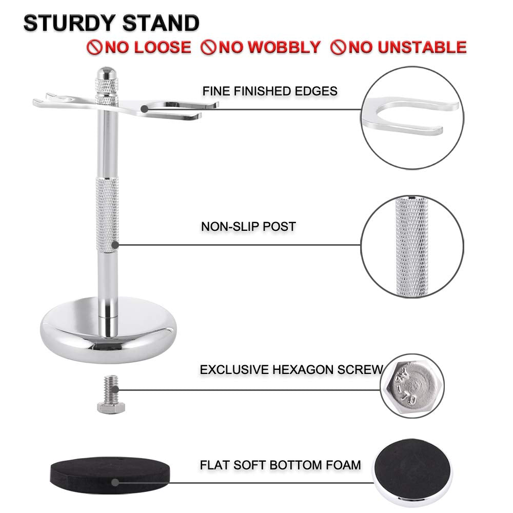 Safety Razor Stand for Men, Mens Shaving Brush Stand