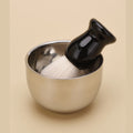 Men'S Shaving Set Gift Shaving Brush Badger Wooden Handle Acrylic Stand Stainless Steel Bowl Shaving Foam Bowl