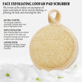 Face Exfoliating Loofah Pad Scrubber, Manual Facial Cleansing and Makeup Remover Brush 4 Pieces, Natural Loofa Sponge Pads Massage Pores and Clean Blackheads without Hurting the Skin