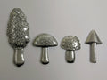 Mushroom Measuring Spoons, Pewter Spoons, Set of Four