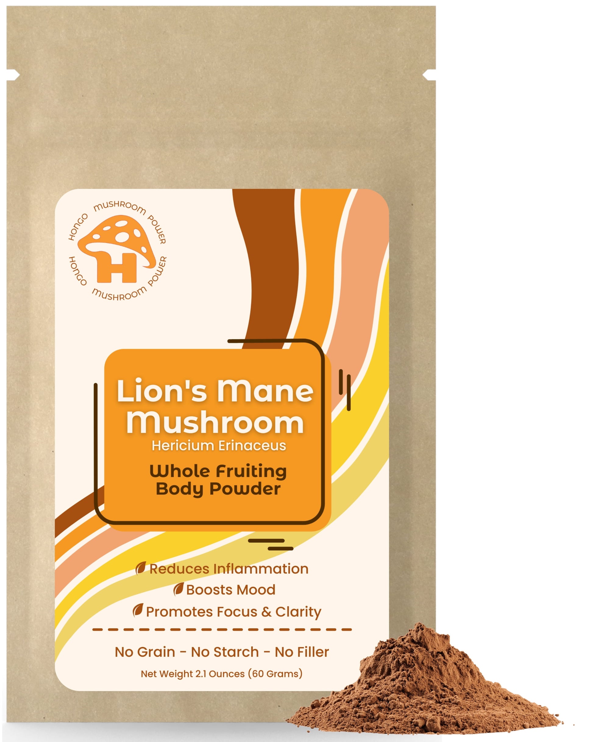 - Premium Lion'S Mane Mushroom Powder - 100% Fruiting Body Lion'S Mane Mushroom Powder - Ultimate Nootropic & Superfood Powder for Memory, Focus, & Cognitive Wellness - 60 Grams